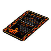 Aan mijn mam Gift, mam en zoon, Ice Hockey Mam Magneet (Linkerzijde)