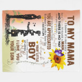 aan mijn mama deken van dochter, geschenk voor moe (Voorkant (Horizontaal))