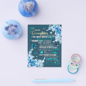 Aan mijn mama Gift, Daughter en Mam, Butterfly Lov Flyer (Enkel)