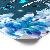 Aan mijn mama Gift, Daughter en Mam, Butterfly Lov Poster (Hoek)