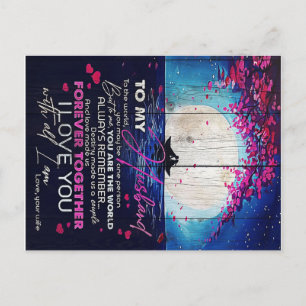 Aan mijn man: Birthday Gift   Brief aan de echtgen Aankondigingskaart