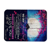 Aan mijn man: Birthday Gift | Brief aan de echtgen Magneet (Horizontaal)