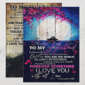 Aan mijn man: Birthday Gift | Brief aan de echtgen Menu (Voorkant / Achterkant)