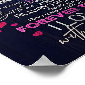 Aan mijn man: Birthday Gift | Brief aan de echtgen Poster (Hoek)