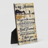 Aan mijn man brief, aan mijn man Gift Fotoplaat (Zijkant)