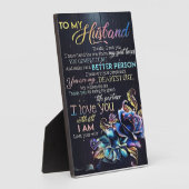 Aan mijn man brief, aan mijn man Gift Fotoplaat (Zijkant)