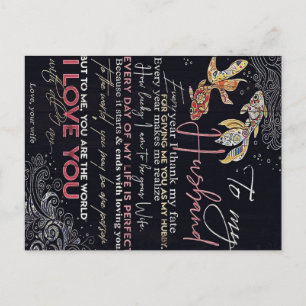 Aan mijn man brief   Beste Vaderdag Cadeau   Aankondigingskaart