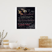 Aan mijn man brief | Beste Vaderdag Cadeau | Poster (Keuken)