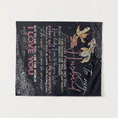 Aan mijn man brief | Beste Vaderdag Cadeau | Wandkleed (Voorkant (horizontaal))