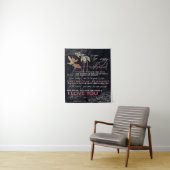 Aan mijn man brief | Beste Vaderdag Cadeau | Wandkleed (In situ)