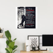 Aan mijn man brief | Cadeau naar mijn man brengen Poster (Thuiskantoor)