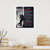 Aan mijn man brief | Cadeau naar mijn man brengen Poster (Keuken)