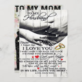 Aan mijn man brief | Cute Cadeau | Feestdagenkaart (Voorkant / Achterkant)