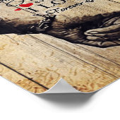 Aan mijn man brief | Cute Cadeau | Papa's cadeau | Poster (Hoek)