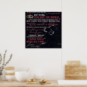 Aan mijn man brief | Cute Cadeau | Poster (Keuken)