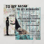 Aan mijn man brief | Lovely Gift for Husband Kaart (Voorkant / Achterkant)