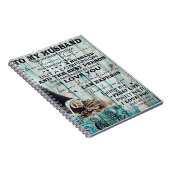 Aan mijn man brief | Lovely Gift for Husband Notitieboek (Rechterzijde)