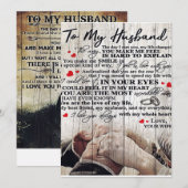 Aan mijn man brief | Nieuw thuisdecor Feestdagenkaart (Voorkant / Achterkant)