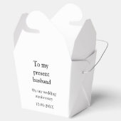 Aan mijn man bruiloft verjaardag toevoegen naam da bedankdoosjes (Geopend)