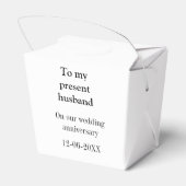 Aan mijn man bruiloft verjaardag toevoegen naam da bedankdoosjes (Achterkant)