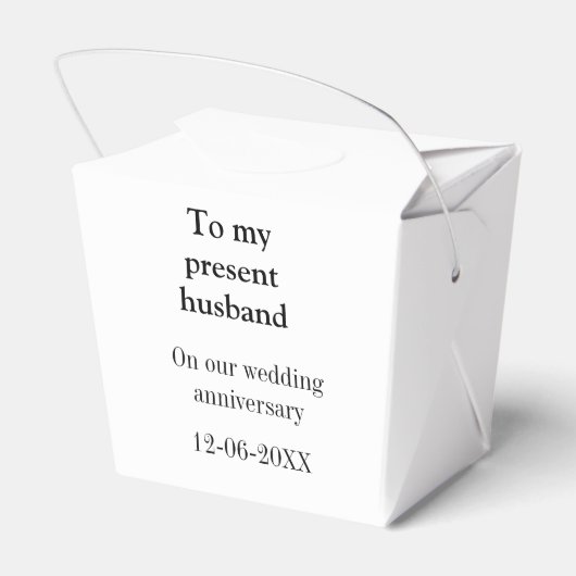 Aan mijn man bruiloft verjaardag toevoegen naam da bedankdoosjes (Achterkant)