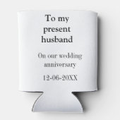 Aan mijn man bruiloft verjaardag toevoegen naam da blikjeskoeler (Achterkant)