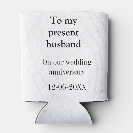 Aan mijn man bruiloft verjaardag toevoegen naam da blikjeskoeler (Achterkant)