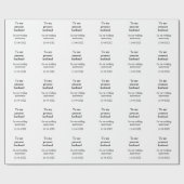 Aan mijn man bruiloft verjaardag toevoegen naam da cadeaupapier (Vlak)