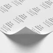 Aan mijn man bruiloft verjaardag toevoegen naam da cadeaupapier (Hoek)