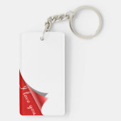 Aan mijn man - gegraveerde namen - gedicht + ik ho sleutelhanger (achterkant)