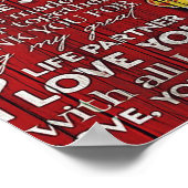 Aan mijn man Gift, Beste Vakantie Cadeau Poster (Hoek)