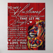 Aan mijn man Gift, Beste Vakantie Cadeau Poster (Voorkant)