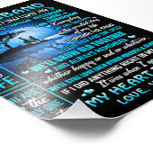 Aan mijn man Gift, Cute Husband Birthday Gift Foto Afdruk (Hoek)