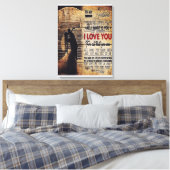 Aan mijn man Gift, New House Decor Canvas Afdruk (Insitu (Slaapkamer))