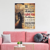 Aan mijn man Gift, New House Decor Canvas Afdruk (Insitu (Woonkamer))