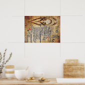 Aan mijn man Gift, New House Decor Poster (Keuken)