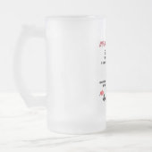 Aan mijn man glazen bierpul met matte afwerking matglas bierpul (Links)