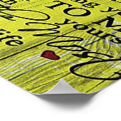 Aan mijn man Letter, liefdevolle Husband Letter Poster (Hoek)