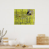 Aan mijn man Letter, liefdevolle Husband Letter Poster (Keuken)