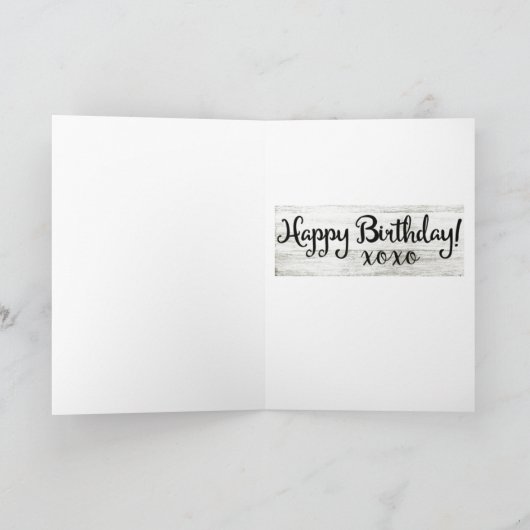 AAN MIJN *MAN* LIEFDE VOOR MIJN LEVEN OP VERJAARDA FEESTDAGEN KAART (Binnen)