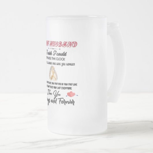 Aan mijn man mok van geijkt glasbier (Voorkant rechts)
