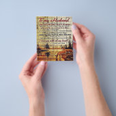 Aan mijn man ontwerp | Liefdesbrief voor man Flyer (Hand)