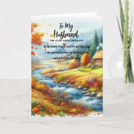 Aan mijn man op ons Jubileum Bedankkaart