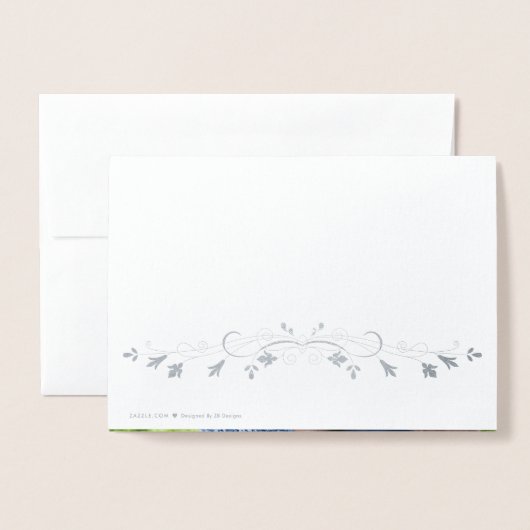 Aan mijn man op onze Jubileum Silver Foil kaart (Met envelop)