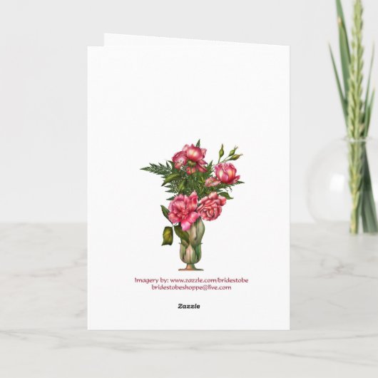 Aan mijn man op onze trouwdag kaart (Achterkant)