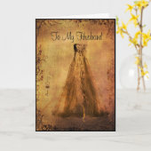 Aan mijn man op onze trouwdag kaart (Gele Bloem)