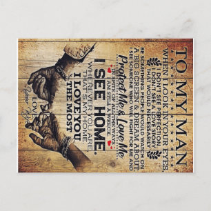 Aan Mijn Man   Verjaardagscadeau Aan Mijn Man   Briefkaart