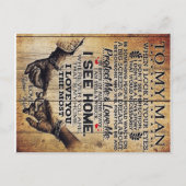 Aan mijn man | Verjaardagscadeau voor mijn man | Briefkaart (Voorkant)