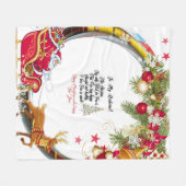 Aan mijn man Vrolijk Kerstfeest Fleece Deken (Voorkant (Horizontaal))