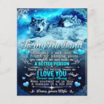 Aan mijn man Wolf Gift, Husband Birthday Gift Flyer<br><div class="desc">Aan mijn man Wolf Gift,  Husband Birthday Gift</div>